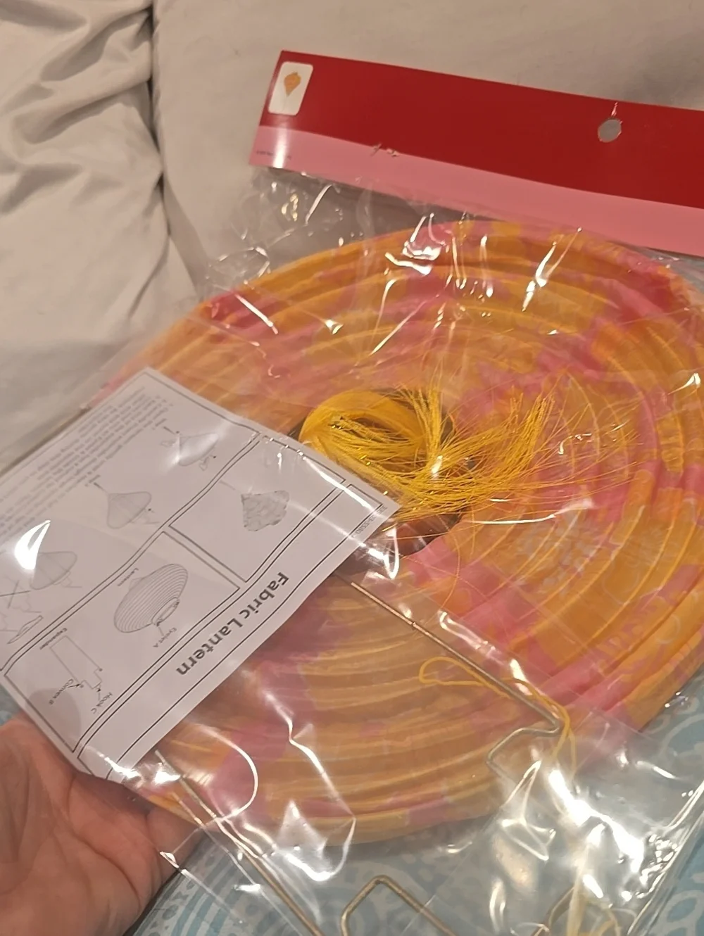 ❤️10/$40 Big Target Lunar New Year Pink & Orange Paper Lantern